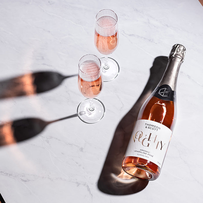 Thomson & Scott Skinny Noughty Organic Alcohol Free Sparkling Rosé NV - Green Bottle Co.